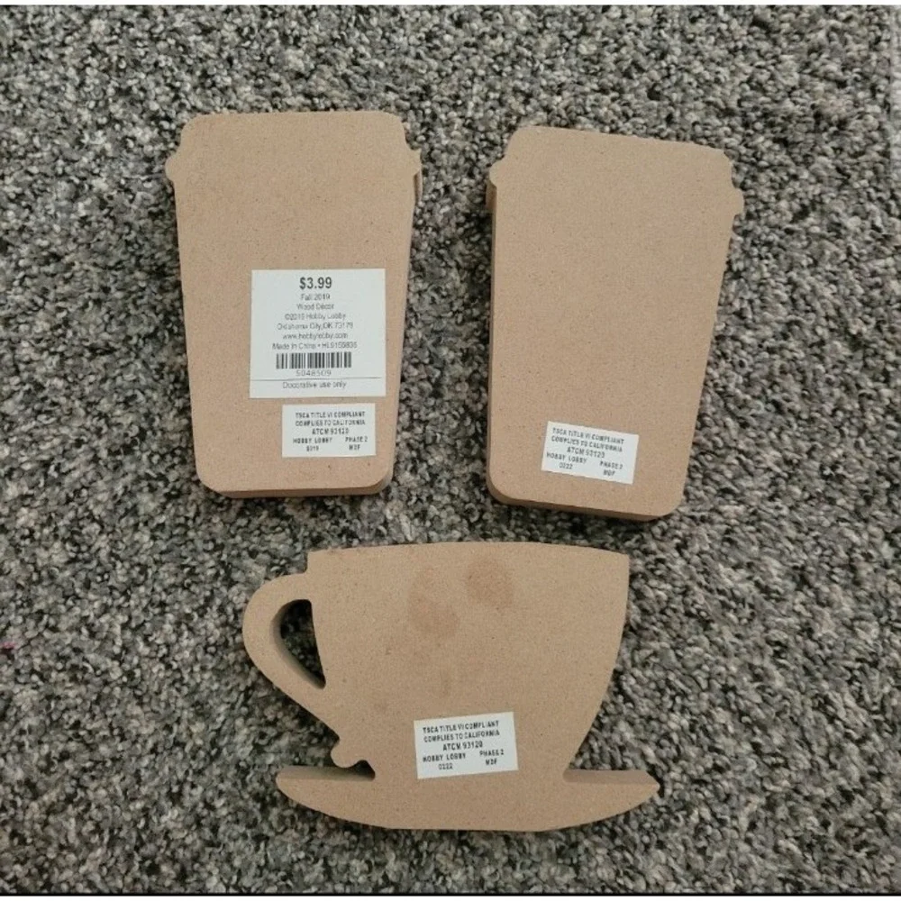 Fall‎ Decor Coffee Bar Wooden Decor Blocks